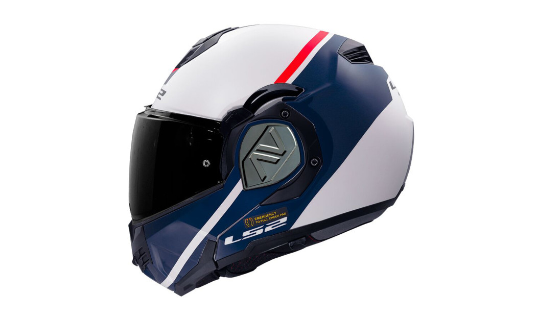LS2 FF906 ADVANT SWIPE MODULAR ΚΡΑΝΟΣ BLUE WHITE RED