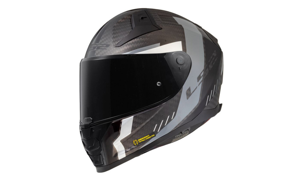 LS2 VECTOR II FF811 ΚΡΑΝΟΣ ΜΗΧΑΝΗΣ FULL FACE CARBON GRID GREY BLACK