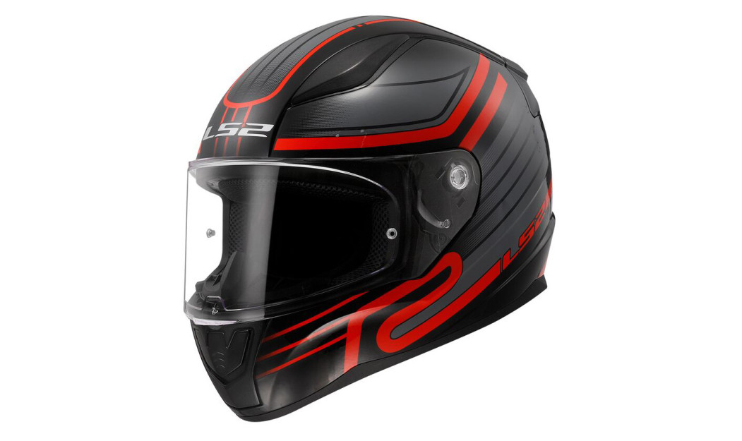 LS2 RAPID II FF353 CIRCUIT ΚΡΑΝΟΣ FULL FACE RED BLACK