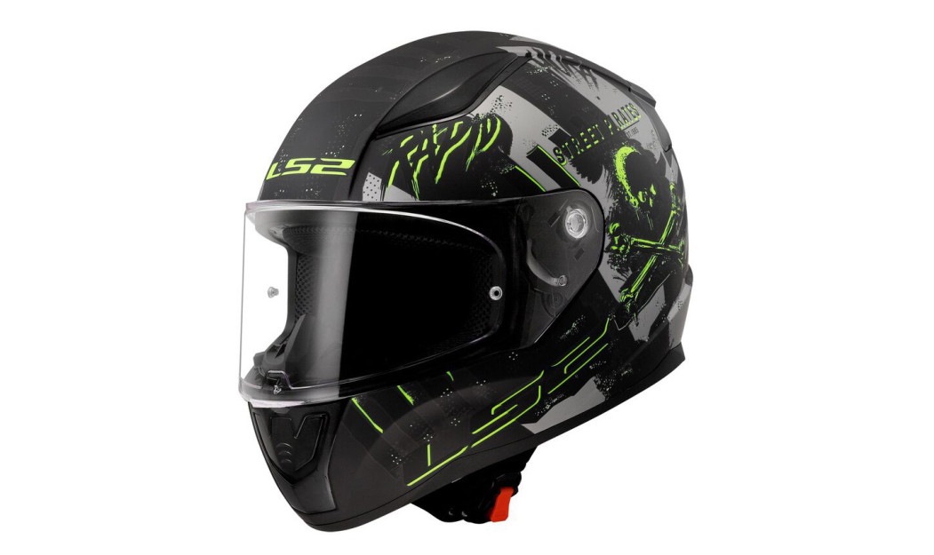 LS2 RAPID II FF353 PIRATES ΚΡΑΝΟΣ FULL FACE MATT TITANIUM BLACK FLUO