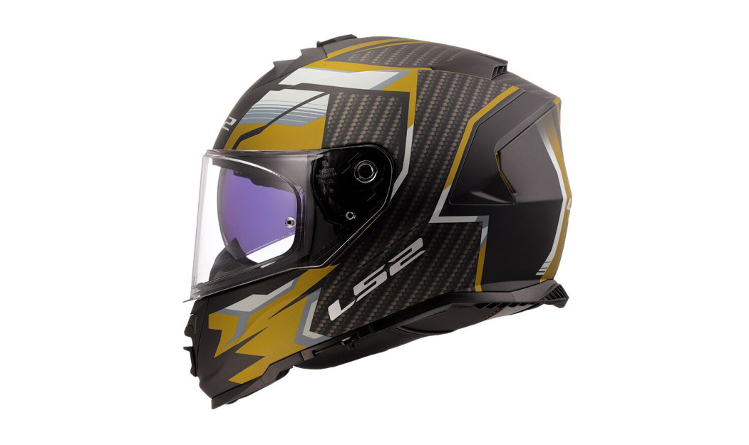 LS2 FF800 STORM II TRACKER ΚΡΑΝΟΣ FULL FACE MATT BLACK GOLD