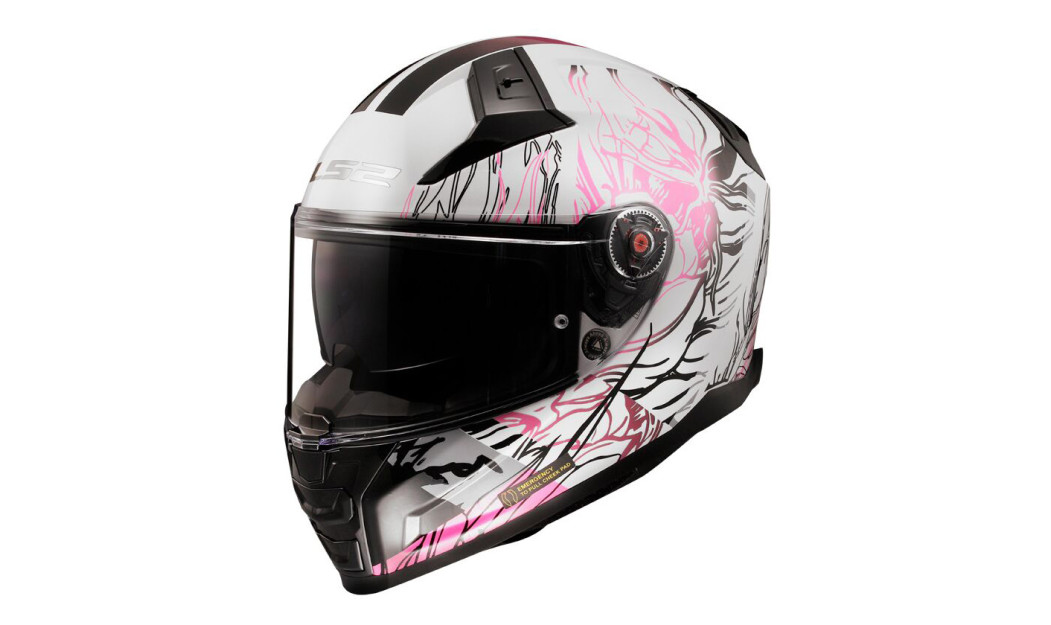 LS2 VECTOR II FF811 DARFLO ΚΡΑΝΟΣ FULL FACE ΓΥΝΑΙΚΕΙΟ WHITE PINK