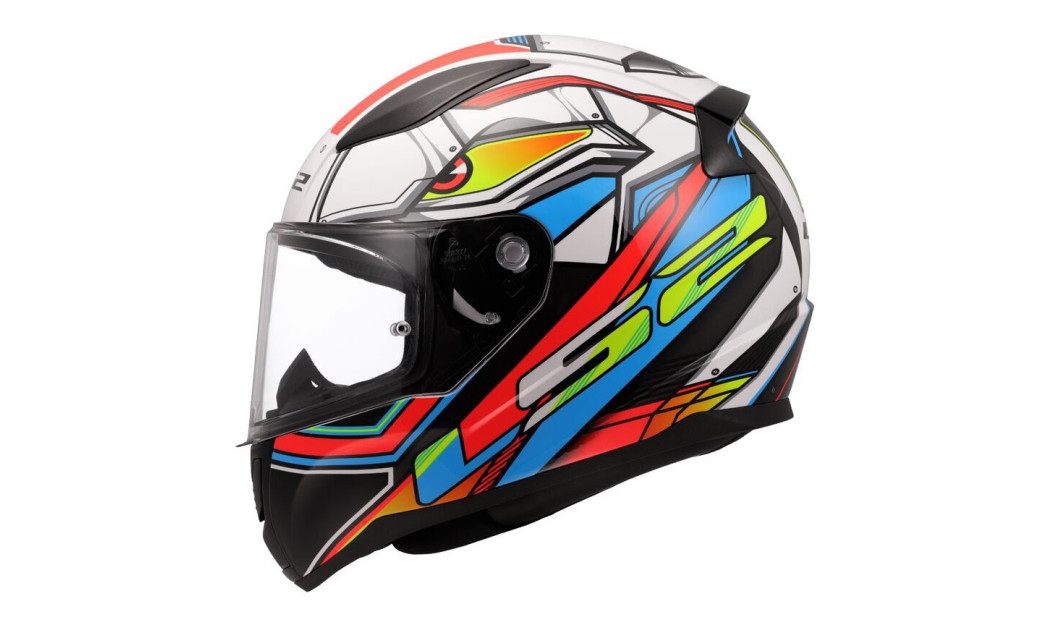 LS2 RAPID II FF353 XDRON ΚΡΑΝΟΣ FULL FACE WHITE BLUE RED