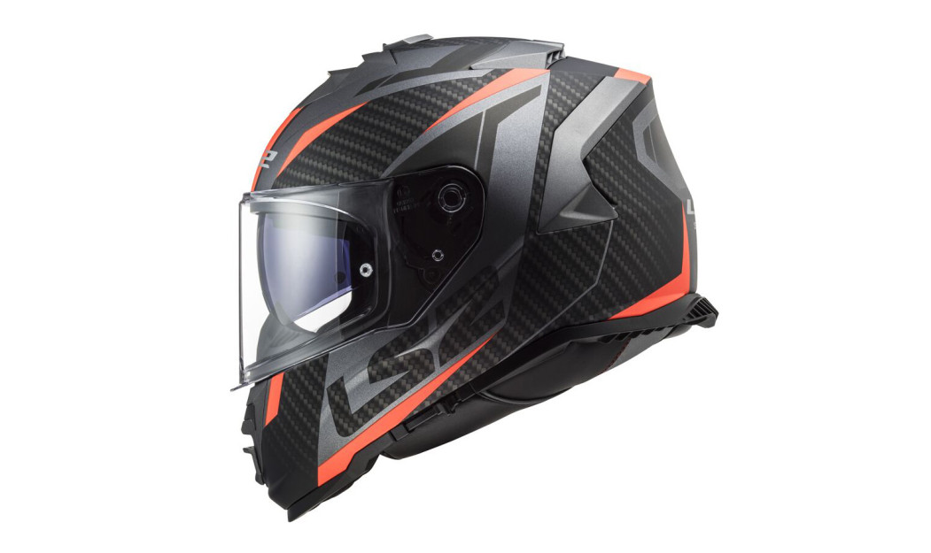 LS2 FF800 STORM II RACER ΚΡΑΝΟΣ FULL FACE MATT BLACK ORANGE