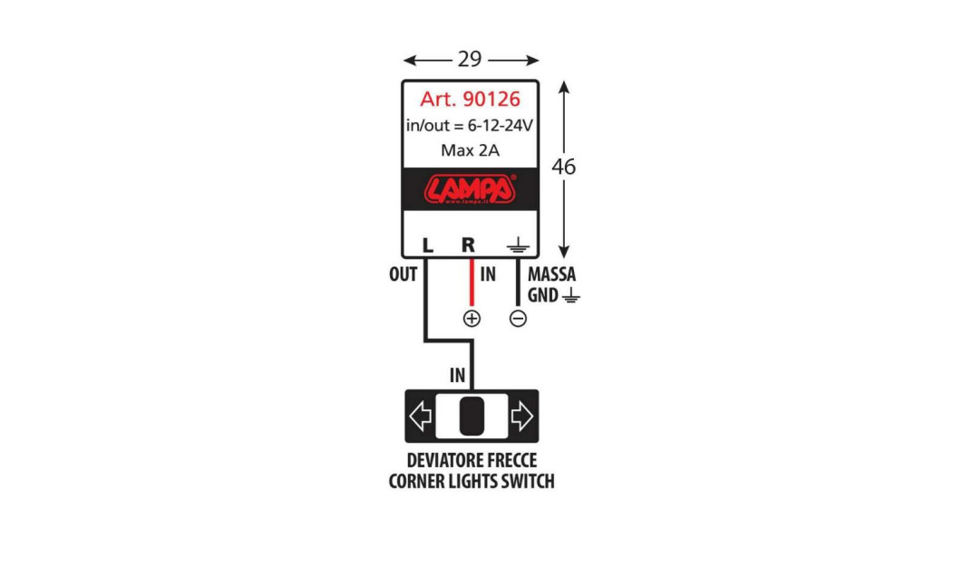 LAMPA ΦΛΑΣΕΡ ΗΛΕΚΤΡΟΝΙΚΟ ΓΙΑ LED 6-12-24V LAMPA MAX 2A 