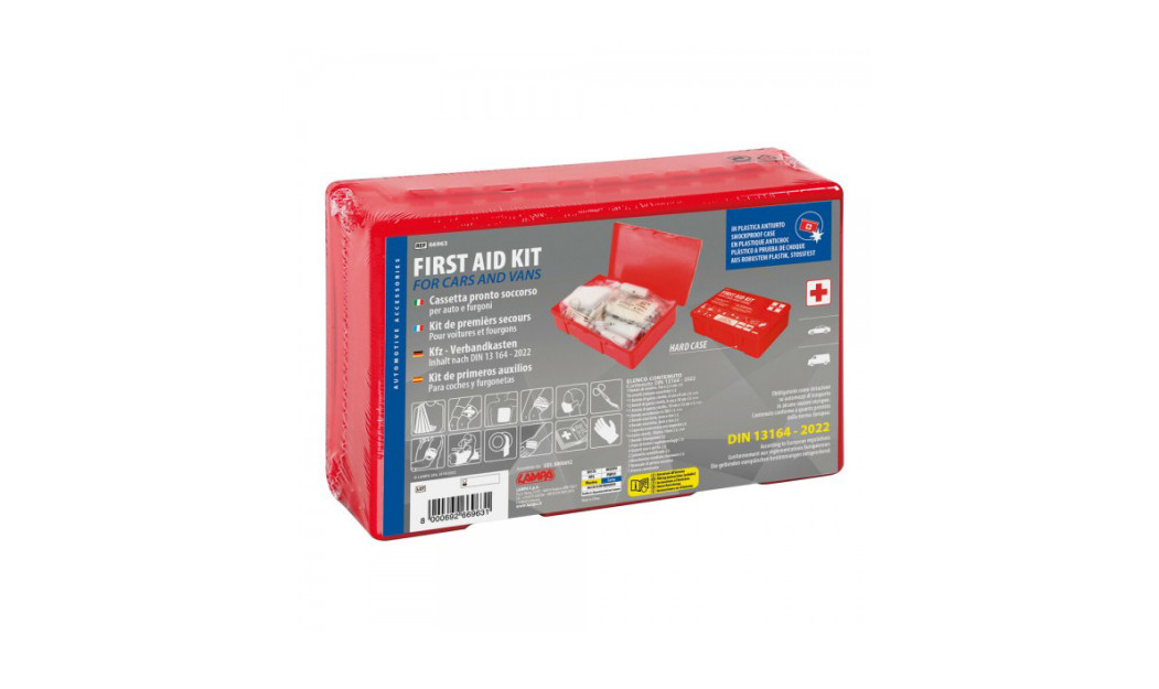 LAMPA DIN 13164 - 2022 ΦΑΡΜΑΚΕΙΟ ΠΡΩΤΩΝ ΒΟΗΘΕΙΩΝ ΚΟΥΤΙ ΑΥΤΟΚΙΝΗΤΟΥ