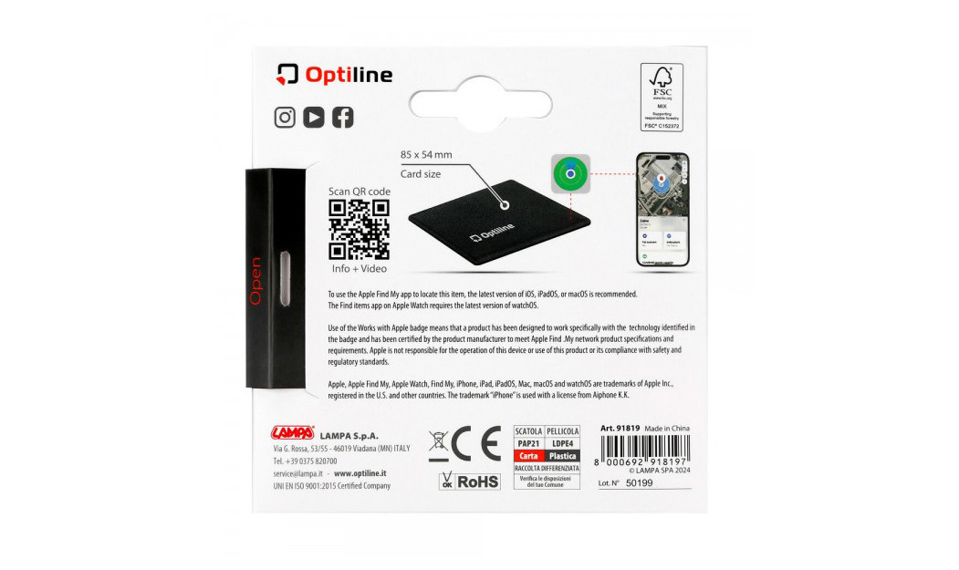 LAMPA OPTI TRACKER ΑΣΥΑΡΜΑΤΗ ΣΥΣΚΕΥΗ ΕΝΤΟΠΙΣΜΟΥ ΑΝΤΙΚΕΙΜΕΝΩΝ 3M 