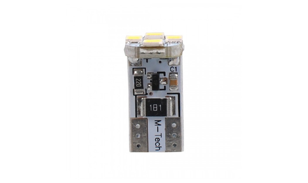 OSRAM  M-TECH LED T10 W5W 12V 4xSMD3528 ΛΕΥΚΟ (ΚΑΡΦΩΤΟ CAN-BUS) 2ΤΕΜ.