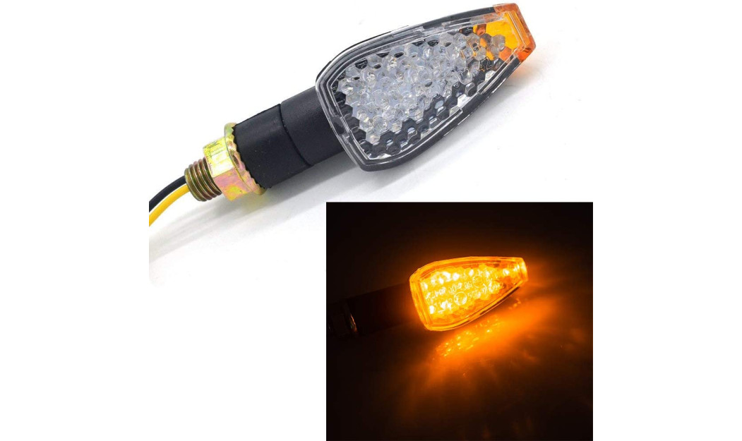 AGVPRO LUM-225 ΦΛΑΣ ΜΗΧΑΝΗΣ LED (65 x 28 mm) ΜΑΥΡΟ ΜΕ ΔΙΑΦΑΝΗ ΤΖΑΜΑΚΙ 