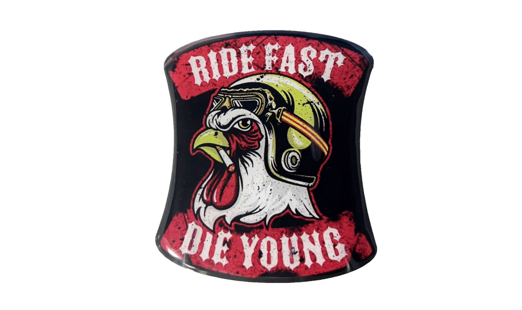 ΑΥΤΟΚΟΛΛΗΤΟ ΣΜΑΛΤΟΥ RIDE FAST DIE YOUNG