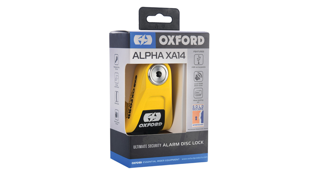 OXFORD ALPHA XA14 ALARM DISC LOCK ΚΛΕΙΔΑΡΙΑ ΔΙΣΚΟΦΡΕΝΟΥ LK217 14MM