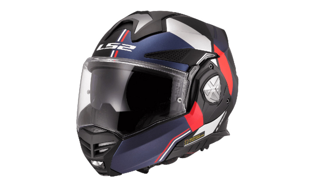 LS2 FF901 ADVANT X ULTRA ΚΡΑΝΟΣ ΜΗΧΑΝΗΣ FLIP UP MATT BLUE RED