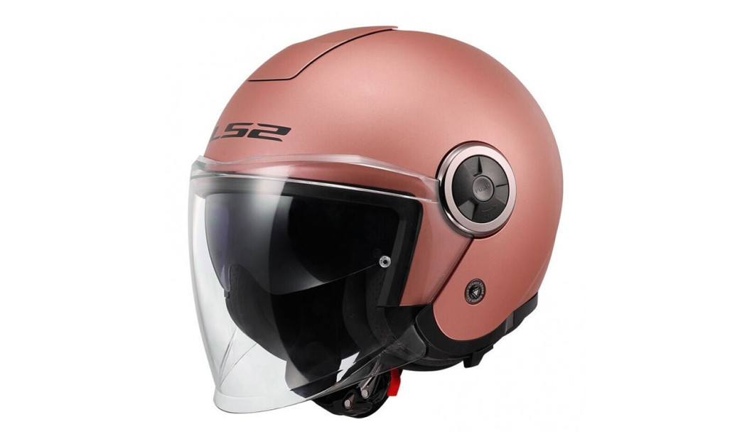 LS2 CLASSY OF620 ΚΡΑΝΟΣ JET MATT GOLD PINK
