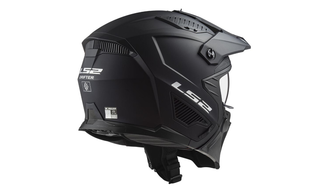 LS2 DRIFTER OF606 ΚΡΑΝΟΣ JET ΜΕ ΜΑΣΚΑ MATT BLACK