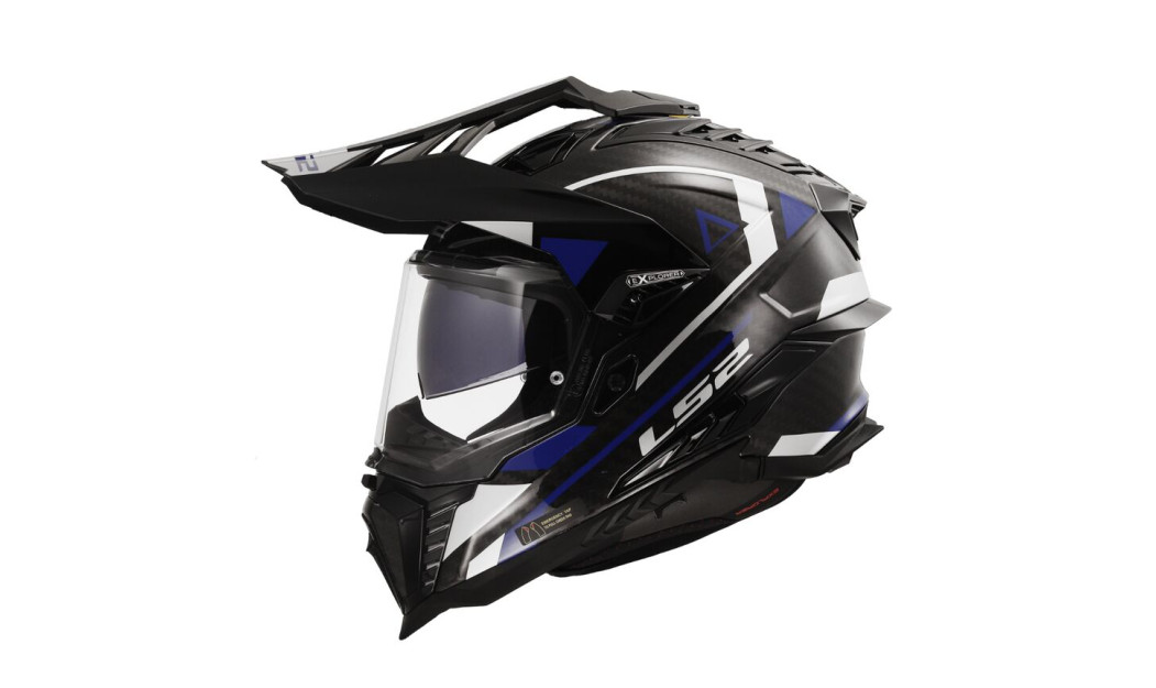 LS2 EXPLORER CARBON MX701 ADVENTURE ΚΡΑΝΟΣ ΜΗΧΑΝΗΣ ADVENTURE GLOSS CARBON BLUE