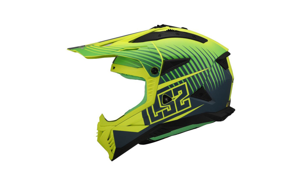LS2 FAST II MX708 DUCK ΚΡΑΝΟΣ OFF-ROAD MATT FLUO GREEN