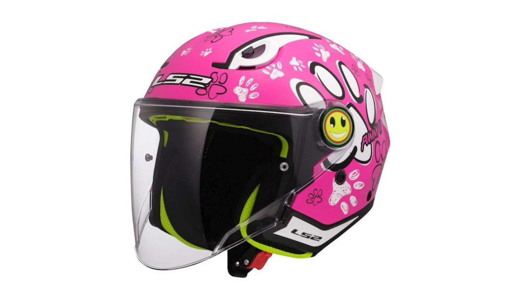 LS2 OF622 FUNNY II PAWS ΠΑΙΔΙΚΟ ΚΡΑΝΟΣ JET PINK WHITE