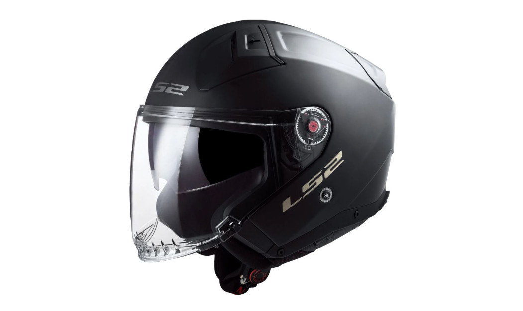 LS2 INFINITY II OF603 ΚΡΑΝΟΣ JET MATT BLACK HPFC