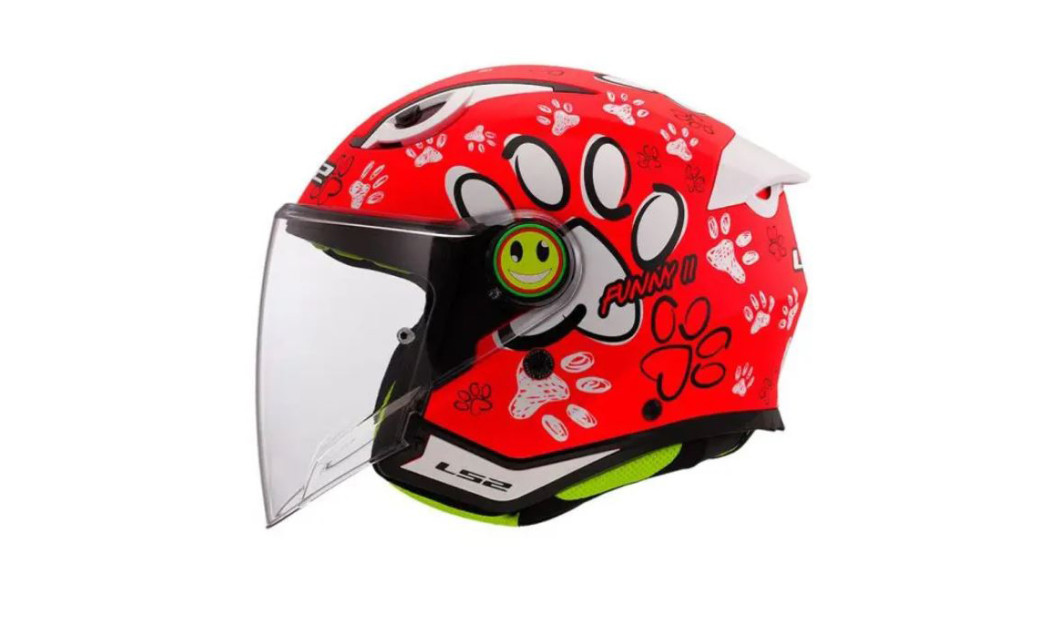 LS2 OF622 FUNNY II PAWS ΠΑΙΔΙΚΟ ΚΡΑΝΟΣ JET RED WHITE