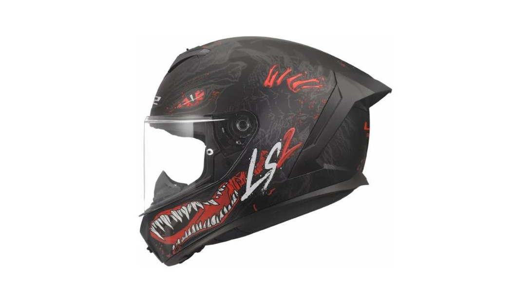 LS2 RAPID III KAIJU II FF820 ΚΡΑΝΟΣ FULL FACE MATT BLACK RED