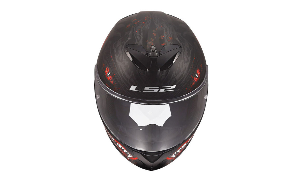 LS2 RAPID III KAIJU II FF820 ΚΡΑΝΟΣ FULL FACE MATT BLACK RED