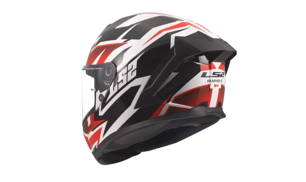 LS2 RAPID III XTREM FF820 ΚΡΑΝΟΣ FULL FACE RED WHITE BLACK