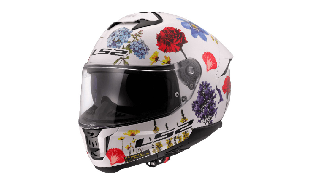 LS2 STREAM II FF808 ΚΡΑΝΟΣ FULL FACE FLOWERS PINK