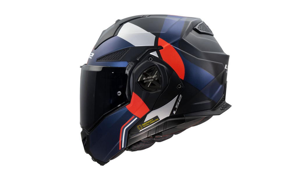 LS2 FF901 ADVANT X ULTRA ΚΡΑΝΟΣ ΜΗΧΑΝΗΣ FLIP UP MATT BLUE RED