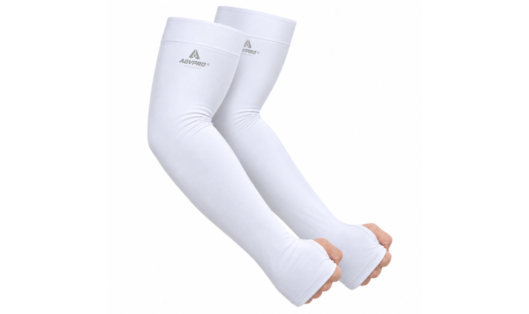 AGVPRO ICE SILK SLEΕVE ΑΝΤΗΛΙΑΚΑ ΜΑΝΙΚΙΑ ΨΥΞΗΣ UVPF 50+ ΛΕΥΚΑ (ONE SIZE)