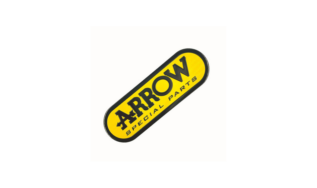 ARROW EXHAUSTS ΜΕΤΑΛΛΙΚΟ ΑΥΤΟΚΟΛΛΗΤΟ ΣΗΜΑ ΑΛΟΥΜΙΝΙΟΥ 