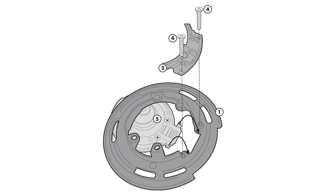 BF22 Σύστημα κλειδώματος σάκου στο ρεζερβουάρ GIVI