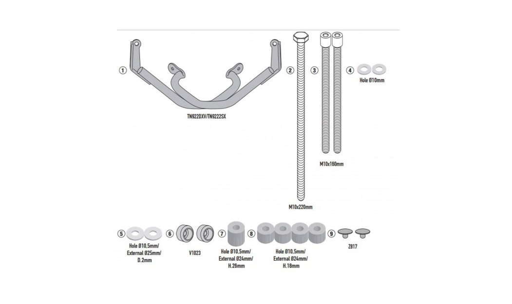ΠΡΟΣΤΑΣΙΑ ΚΙΝΗΤΗΡΑ TN9222_700 CL-X (2021)  CFMOTO  GIVI
