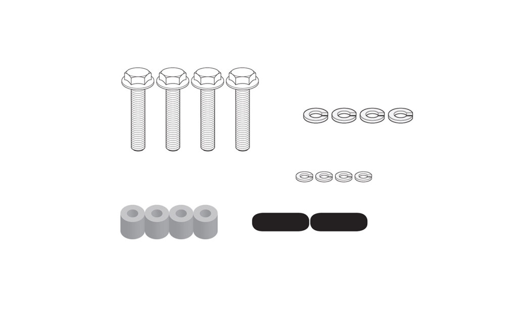 GIVI ΚΙΤ 2130KIT_ΓΙΑ 2130FZ ΜΕ ΤΙΣ ORIGINAL ΠΛΕΥΡΙΚΕΣ TRACER ΓΙΑ 700 (20)/MT-07 TRACER (16 > 19) 