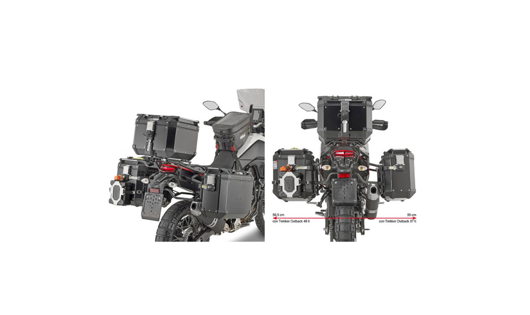 ΒΑΣΕΙΣ ΠΛΑΪΝΩΝ ΒΑΛΙΤΣΩΝ PLO2145CAM_TENERE 700\'2019 ΓΙΑ ΟΒΚ YAMAHA GIVI