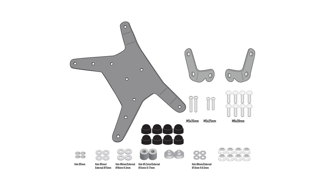 ΚΙΤ ΖΕΛΑΤΙΝΑΣ D7711KIT_ADVENTURE \'20  ΚΤΜ  GIVI