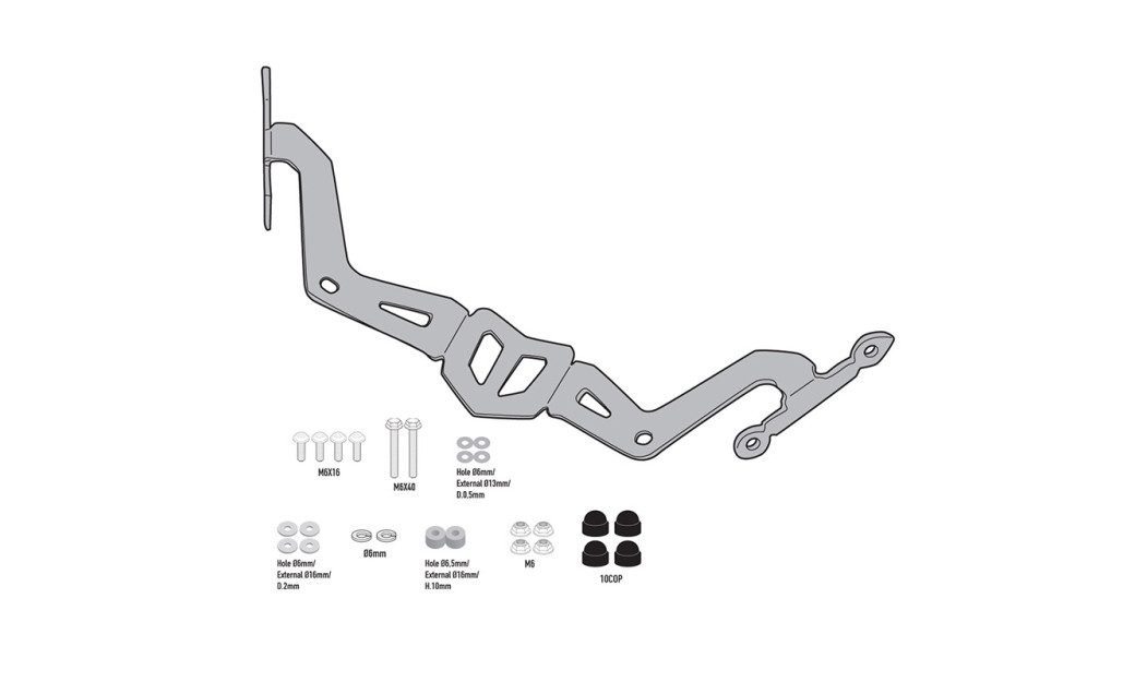 ΚΙΤ ΖΕΛΑΤΙΝΑΣ A2151A Z 650-Z900 (20) KAW /MT-03 321 (20) YAM GIVI