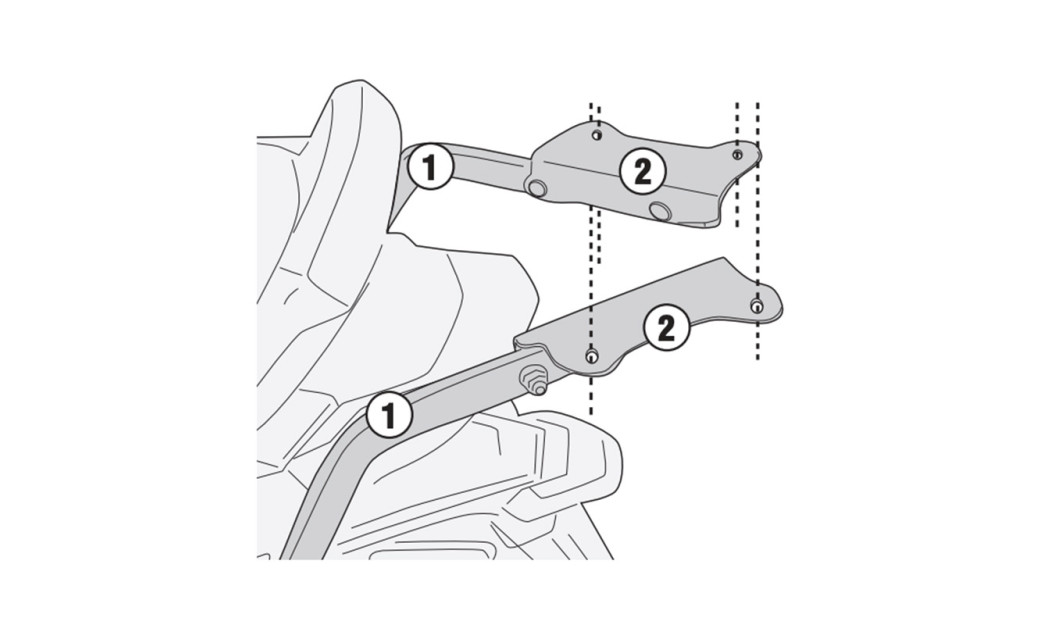 ΣΧΑΡΑ SR6118_CV3 550 (22-23) KYMCO GIVI