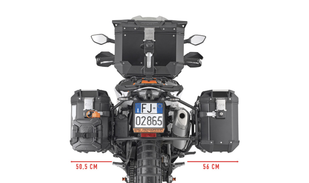 ΒΑΣΕΙΣ ΠΛΑΪΝΩΝ ΒΑΛΙΤΣΩΝ PLO7717CAM_890 SMT 2023  KTM GIVI