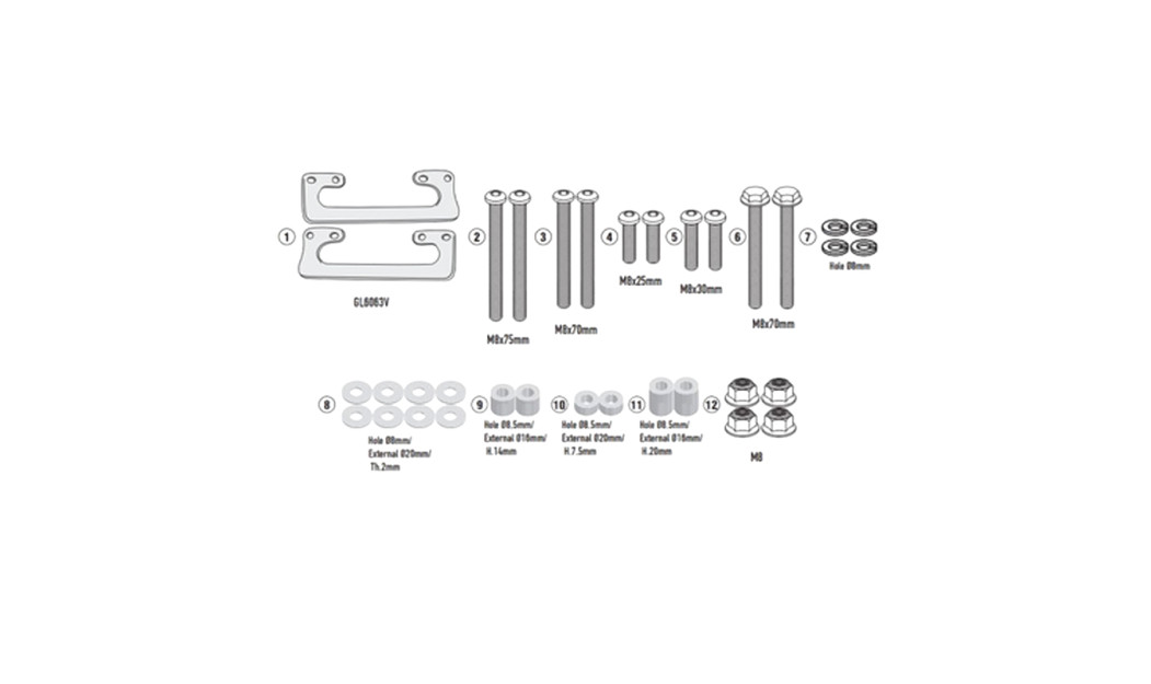 ΚΙΤ ΣΧΑΡΑΣ 9053KIT ΓΙΑ METEOR 350 \'21-24 ENFIELD GIVI