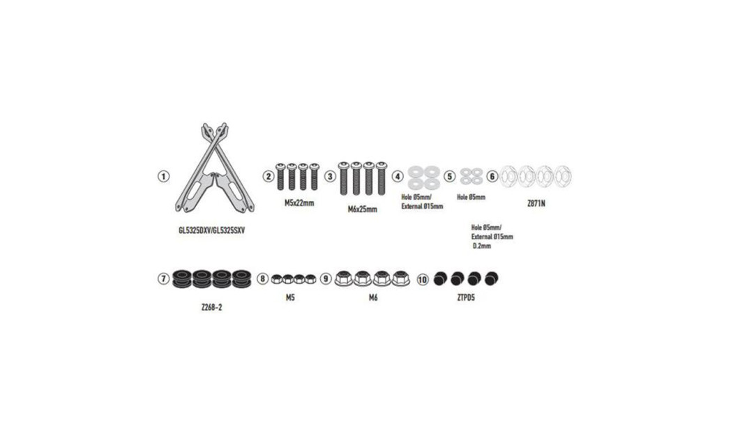 ΚΙΤ ΓΙΑ ΖΕΛΑΤΙΝΑ D5142KIT, ΓΙΑ CE 04 (2022) GIVI