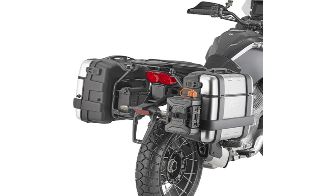 ΒΑΣΕΙΣ ΠΛΑΪΝΩΝ ΒΑΛΙΤΣΩΝ PLO8208MK_STELVIO (2024) ΓΙΑ MONOKEY   MOTO GUZZI GIVI