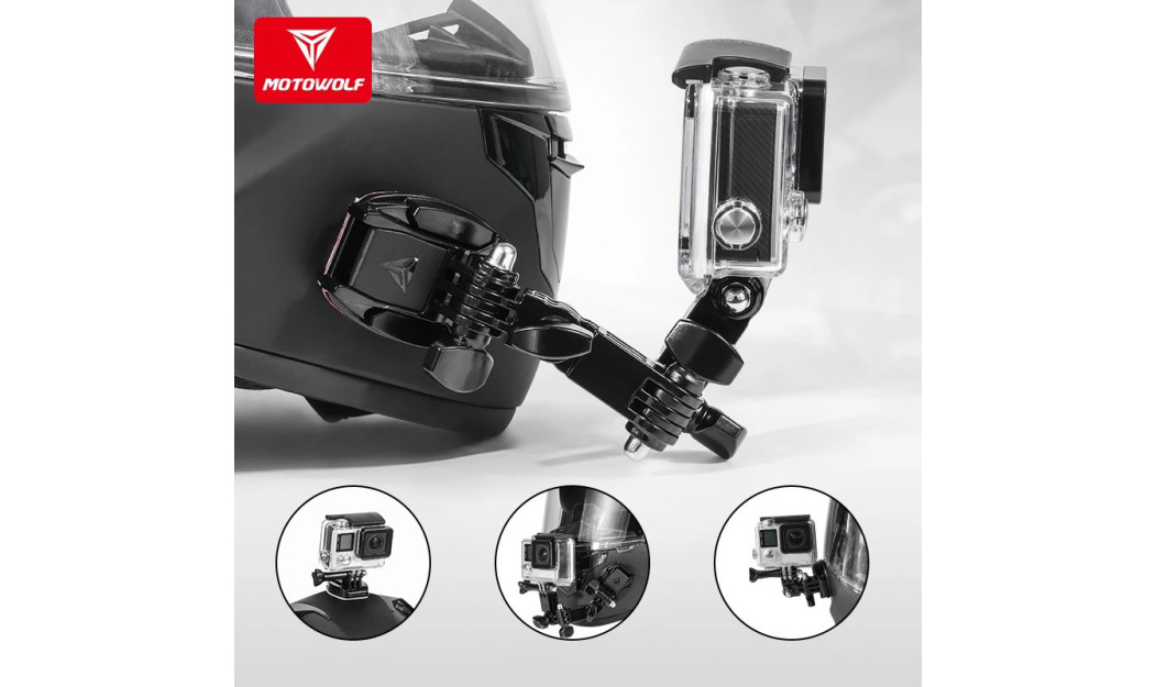 MOTOWOLF ΑΥΤΟΚΟΛΛΗΤΗ ΒΑΣΗ GOPRO ΓΙΑ ΤΟ ΚΡΑΝΟΣ MDL3520 
