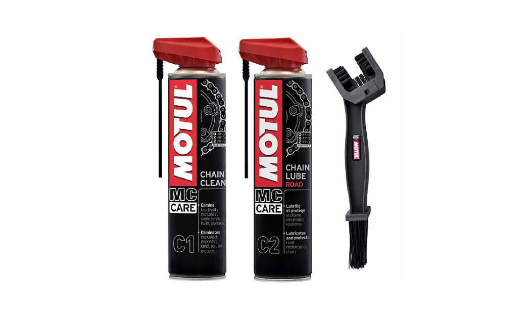 MOTUL CHAIN CARE KIT ROAD C1& C2 ΣΕΤ ΚΑΘΑΡΙΣΜΟΥ ΑΛΥΣΙΔΑΣ 3PCS