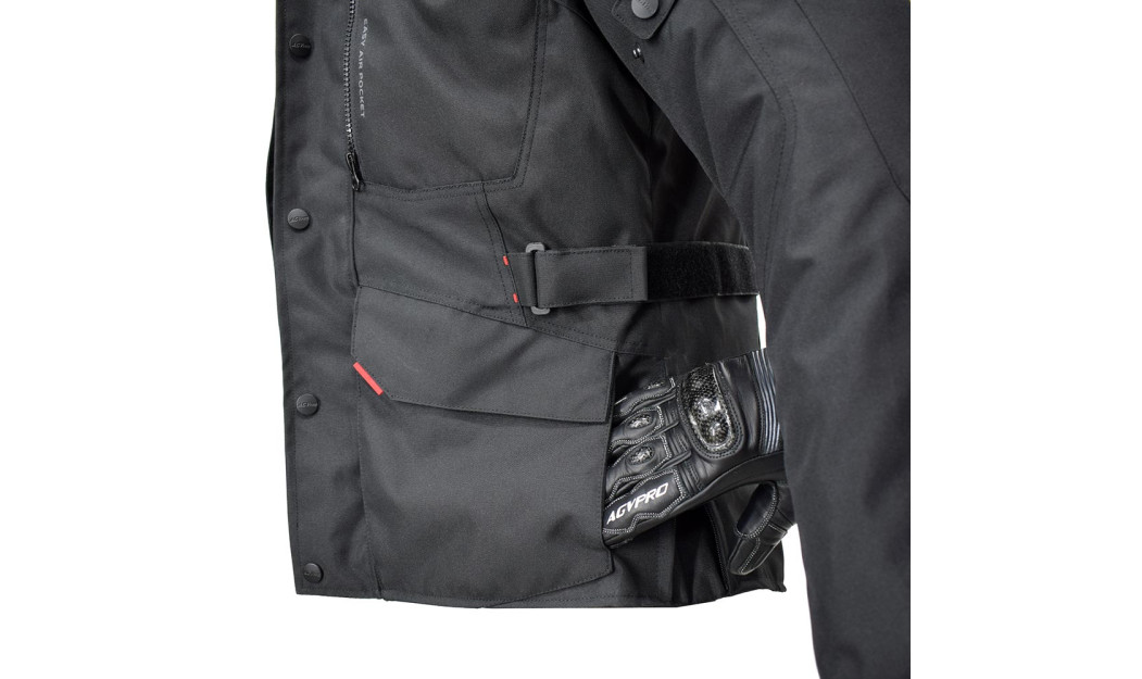 AGVPRO TORNADO DRY-TEX ΜΠΟΥΦΑΝ ΜΗΧΑΝΗΣ 3/4 ΜΑΥΡΟ 
