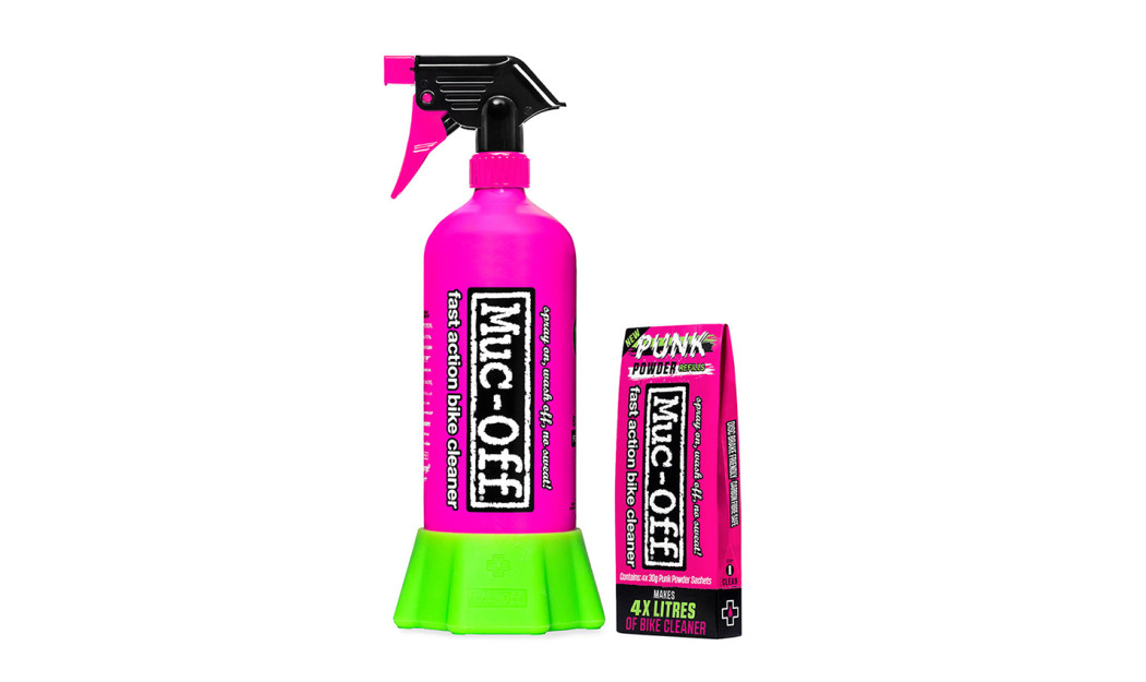 MUC-OFF PUNK POWDER BIKE CLEANER 4 ΤΕΜΑΧΙΑ + BOTTLE FOR LIFE ΚΑΘΑΡΙΣTIKO ΜΟΤΟΣΥΚΛΕΤΑΣ ΣΕ ΣΚΟΝΗ 