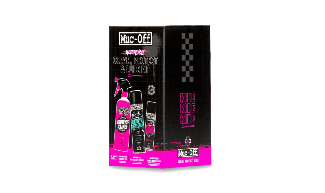 MUC-OFF ΚΙΤ CLEAN/ PROTECT/ LUBE ΚΑΘΑΡΙΣΜΟΥ /ΠΡΟΣΤΑΣΙΑΣ/ ΛΙΠΑΝΣΗΣ 3 ΤΕΜ