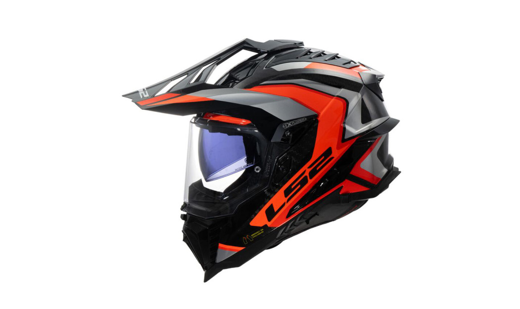 LS2 EXPLORER CARBON MX701 FRONTIER II ΚΡΑΝΟΣ ΜΗΧΑΝΗΣ ADVENTURE ORANGE SILVER