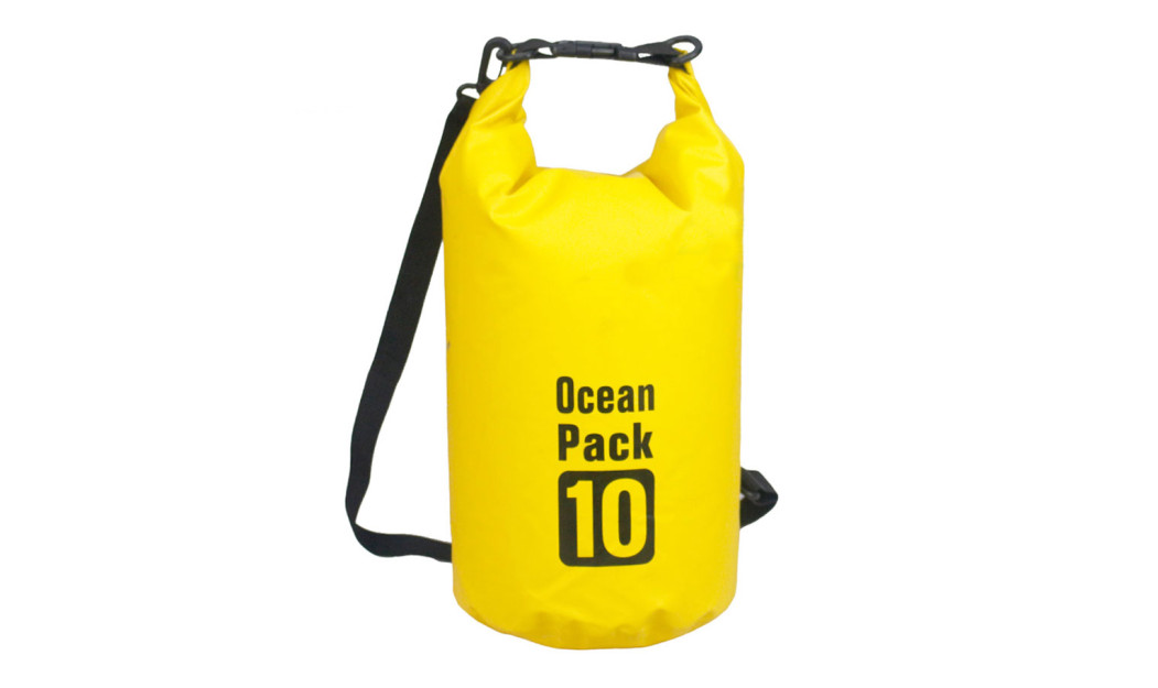 OCEAN PACK ΣΤΕΓΑΝΟΣ ΣΑΚΟΣ 10L ME ΥΜΑΝΤΑ ΩΜΟΥ ΚΙΤΡΙΝΟ