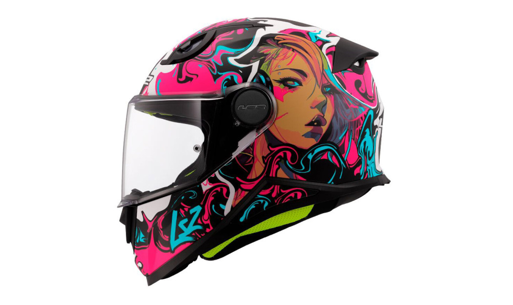 LS2 FF812 KID CYBERG ΠΑΙΔΙΚΟ ΚΡΑΝΟΣ ΜΗΧΑΝΗΣ FULL FACE PINK BLACK