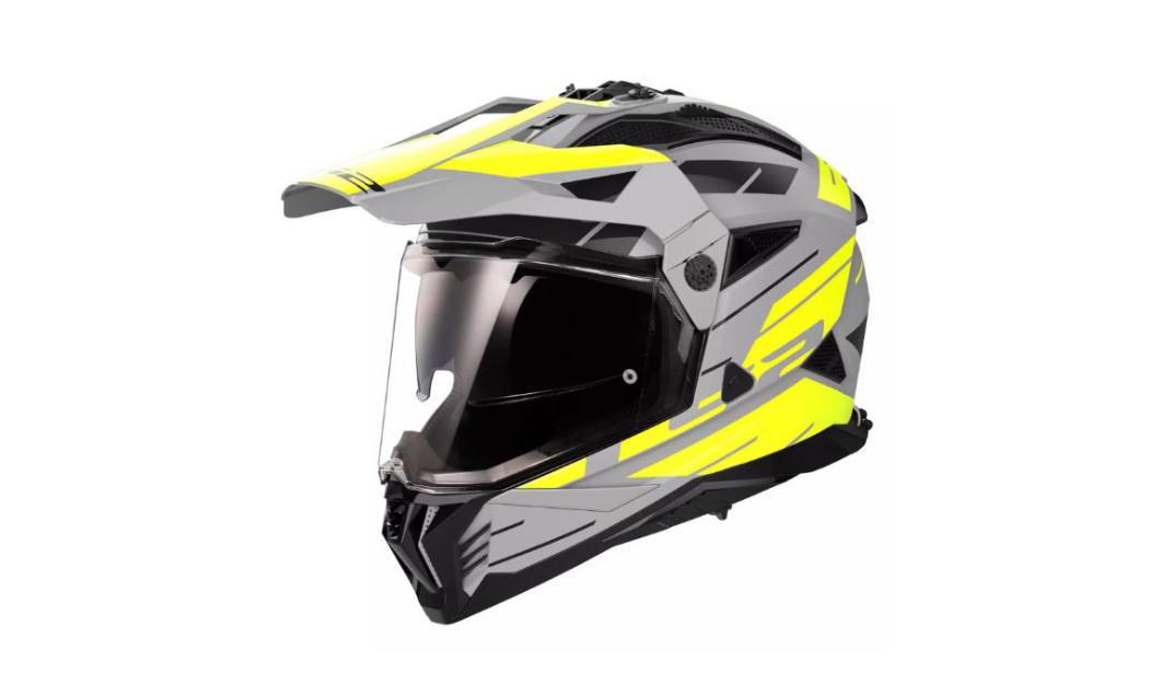 LS2 PIONEER II MX702 NAMIB ΚΡΑΝΟΣ ADVENTURE FLUO GREY